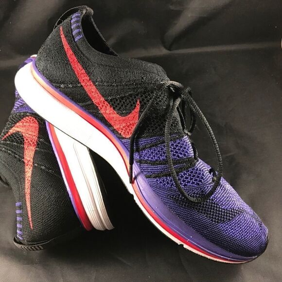NIKE Flyknit Trainer Black Purple Red Mens 9.5 US main image 13